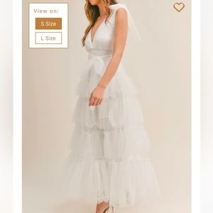 Perla Tulle Tiered Maxi Dress